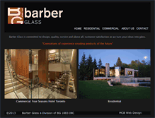 Tablet Screenshot of barberglass.ca
